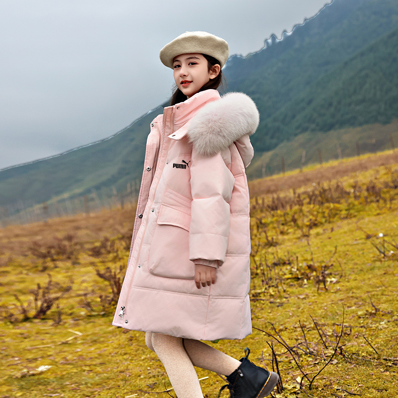奥莱专柜儿童羽绒服女童保暖外套