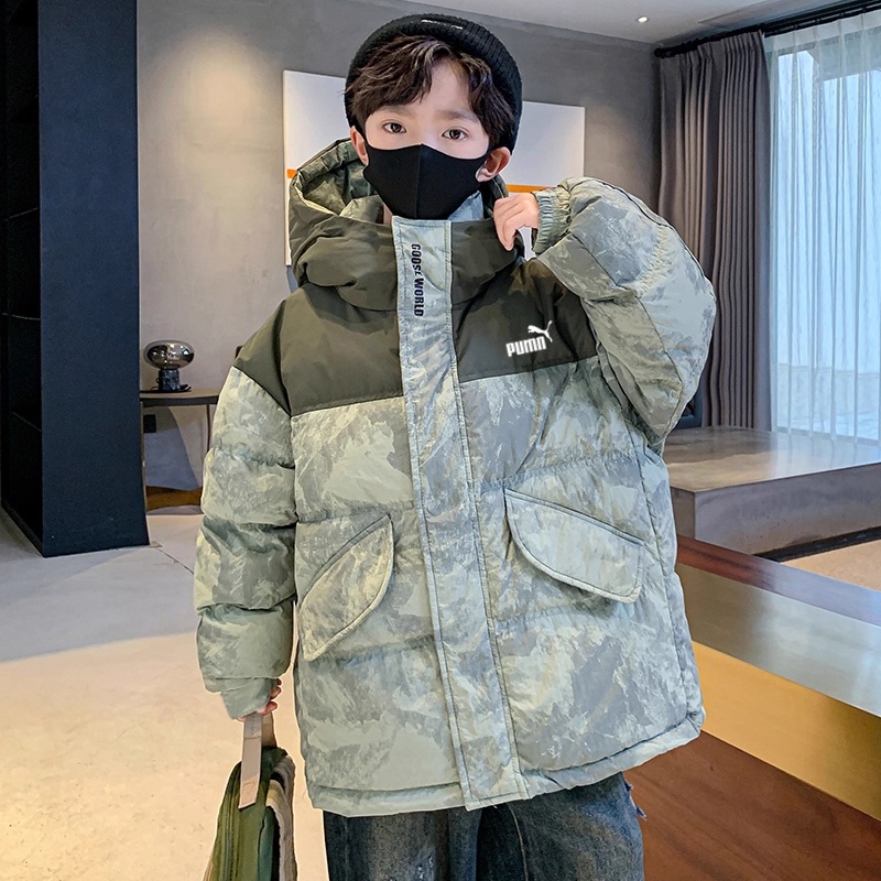 奥莱专柜男童冬羽绒棉服加厚棉袄