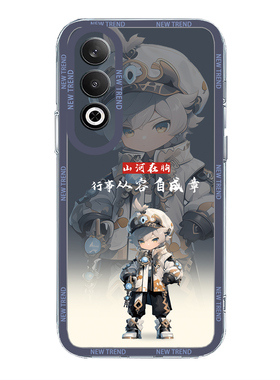 适用OPPOK12壳卡通人物oppoak11x防摔k10活力版新款k9Pro外壳Findx7全包镜头k5高级感超薄保护套