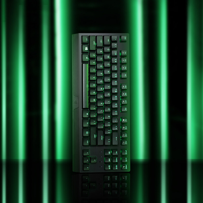 雷蛇Razer黑寡妇小蜘蛛X竞技版背光款机械键盘RGB幻彩版游戏专用