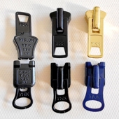 10VS拉头金属材质正品 YKK拉头配件黑色蓝10号大鹅羽绒服双头拉链