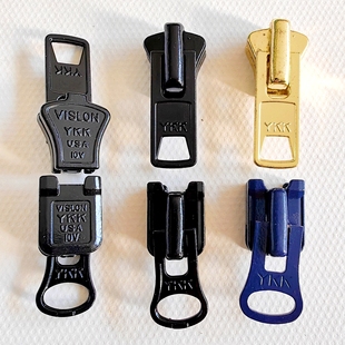 10VS拉头金属材质正品 YKK拉头配件黑色蓝10号大鹅羽绒服双头拉链