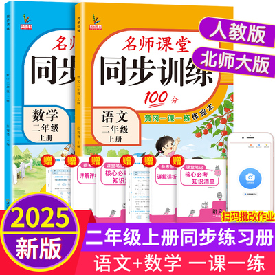 2025名师课堂二年级上册同步训练