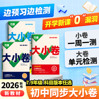 万维大小卷语文数学物理上下册