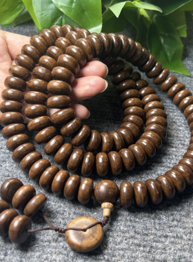 老料降龙木六道木108颗算盘珠苹果圆圆珠手串15-18mm念珠手链
