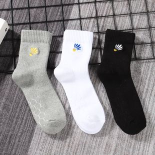 3双新品秋冬加厚保暖羽毛球袜子纯棉男女训练吸汗中筒网球户外潮