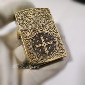 圣父版 恶灵挽歌打火机 电影版 1：1 纯铜地狱神探 缩小版 康斯坦丁