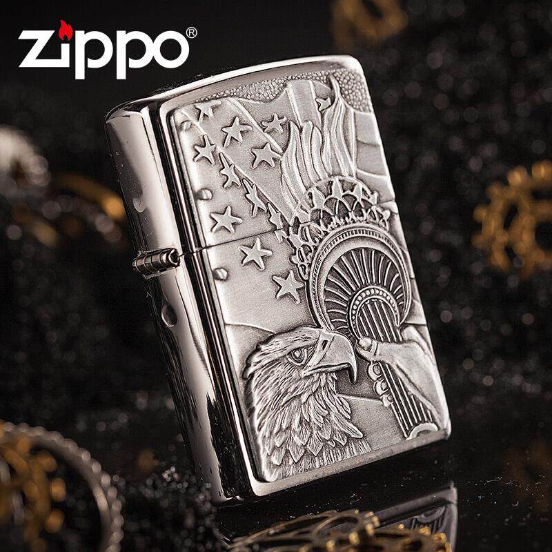 之宝美国哈雷刻字zippo打火机