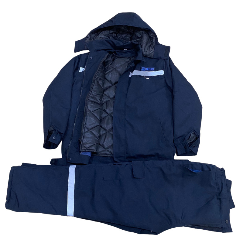 中核五公司冬季棉衣棉裤加厚涤棉帆布可拆卸原棉内胆防寒保暖棉服