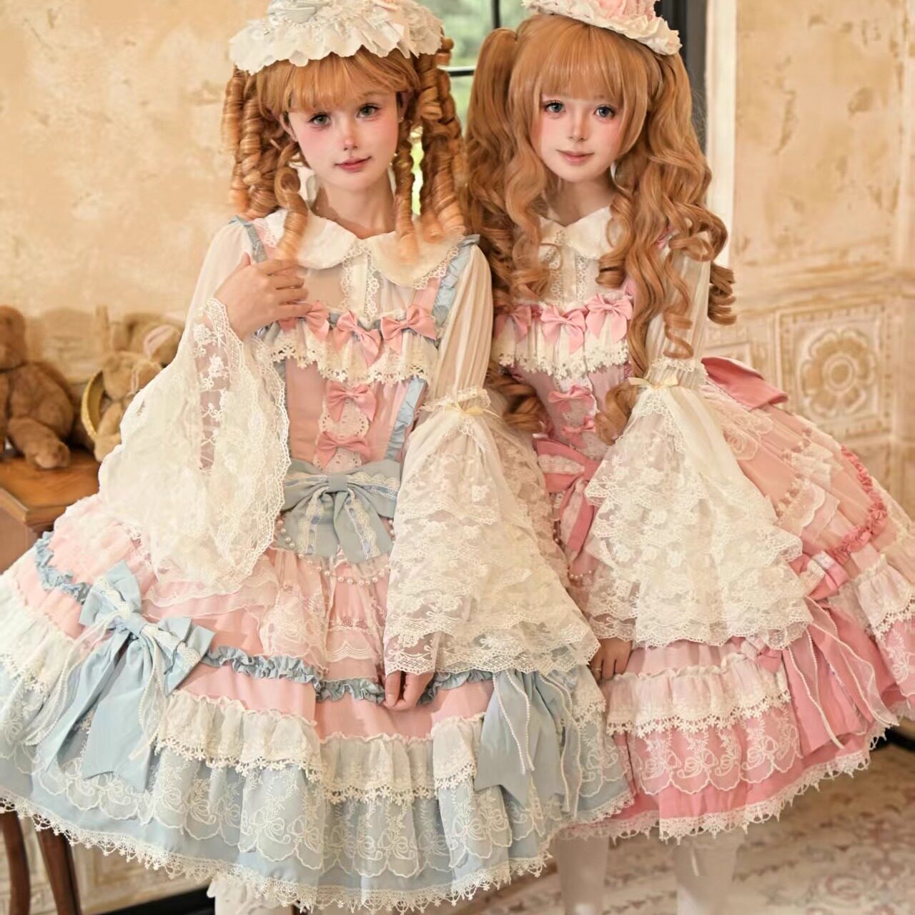 【少女心事】千木原创Lolita洋装doll感大拖尾华丽jsk洛丽塔全款图片