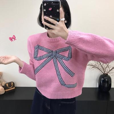 【大萌家】出現在別人的生命裏 要像一份禮物~ miu系蝴蝶结软毛衣