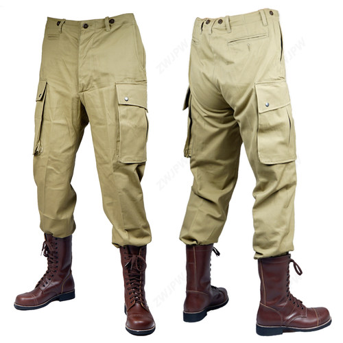 ZWJPW/美式复古101\82空降M42伞兵服裤子兄弟连工装裤复刻宽松 - 封面