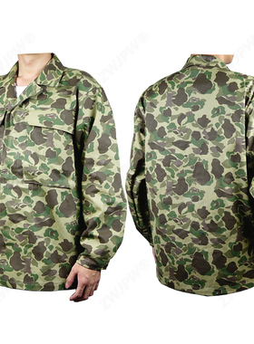 美式复古猎鸭双面迷彩ARMY HBT上衣外套HBT人字纹复刻工装上衣