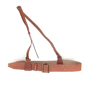 中式将官斜跨腰带 男士斜跨皮带双眼腰带 复刻