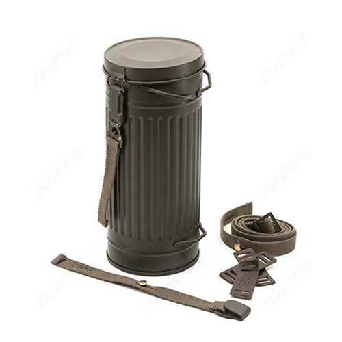 ww2配皮影视防毒面具罐