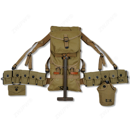 美式陆军士兵装备m1928m1加兰德