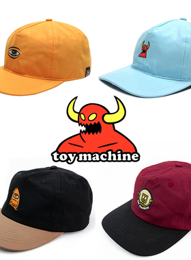 55滑板店 toy machine 帽子男女弯平檐嘻哈帽运动鸭舌黑色帽正品