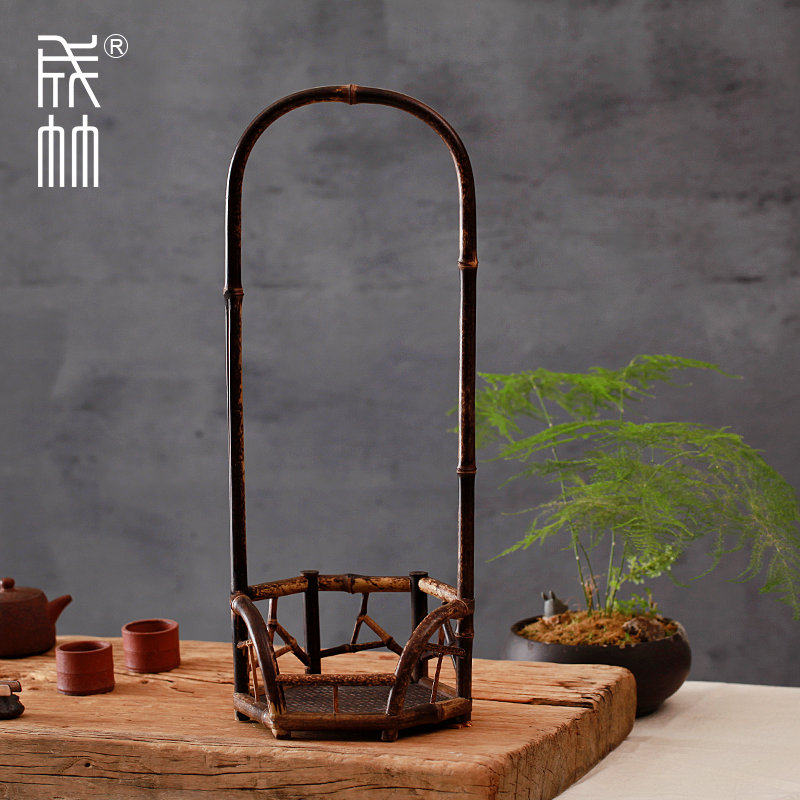 紫竹手工凉炉架 炭炉台茶艺茶炉架 潮州茶炉风炉 铸铁凉炉台