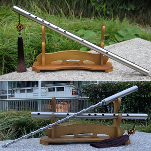 龙泉市可吹响笛子鞭实心钢鞭一体高猛钢双锏冷兵器亢龙锏未开刃