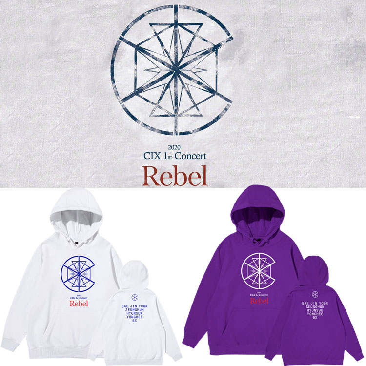 CIX演唱会Rebel专辑周边同款春秋冬加绒连帽卫衣服薄款应援打歌服