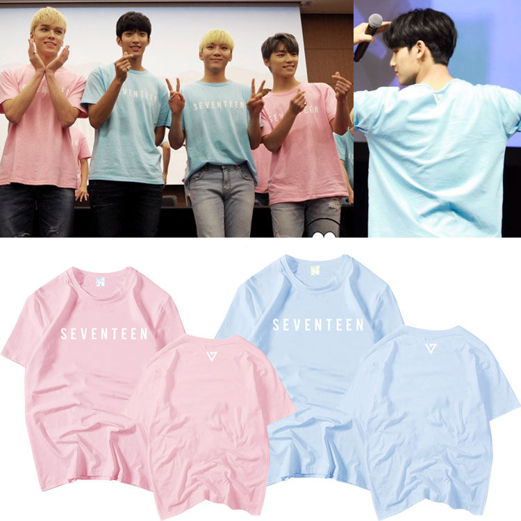 seventeen组合diamond edge大阪签售演唱会周边同款应援短袖t恤夏