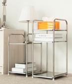 不锈钢脸盆架落地式 卫生间盆收纳架厨房厕所浴室置物架 包豪斯风格