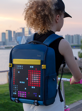 Divoom点音Pixoo-Backpack-S像素包儿童双肩包小学生书包背包礼物