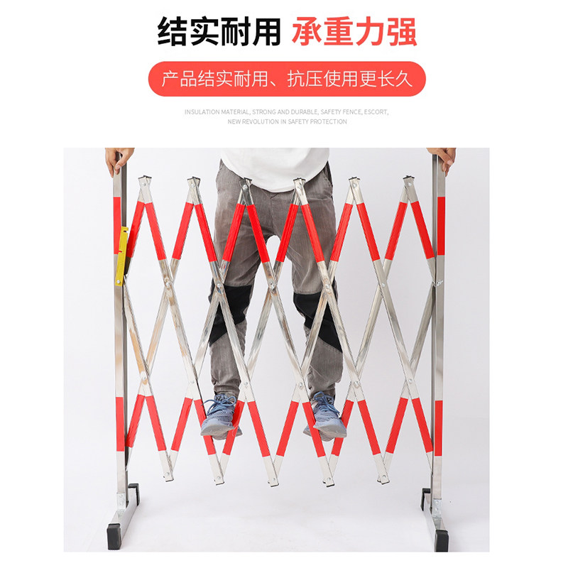 不锈钢伸缩围栏可移动安全隔离栏