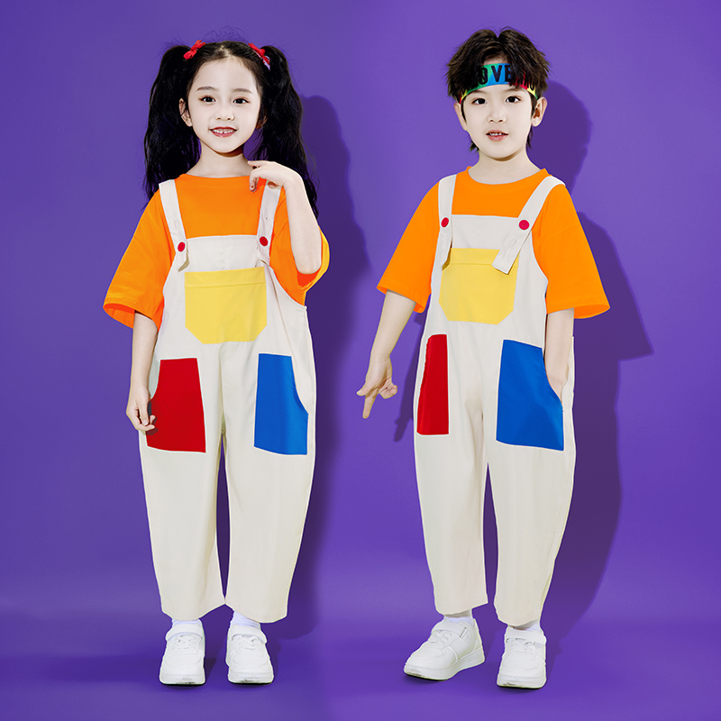 米奇色彩啦啦队操演出服小学生运动会开幕式班服套装幼儿园表演服