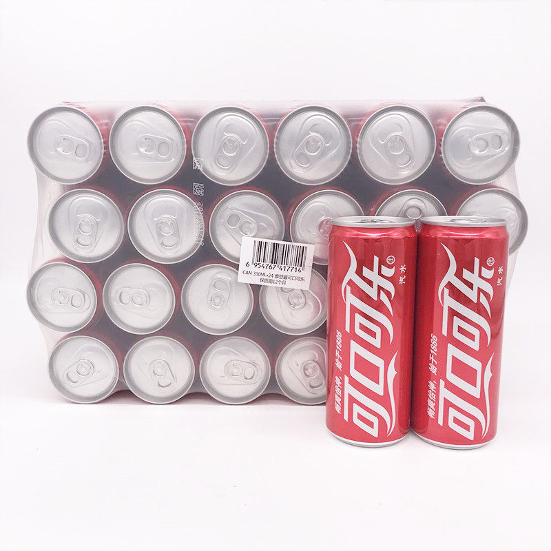 可口可乐饮料汽水330ml*24听 可乐汽水细高罐 摩登罐 北京包邮