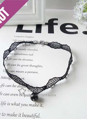 少女心日系超仙黑白细款锁骨链