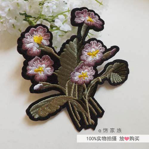 精致素雅刺绣花朵布贴 衣服DIY补丁贴 辅料 旗袍贴花 贴布