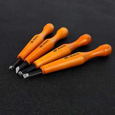 日本QTS天罡利刃木刻刀 橡皮章核桃葫芦版画碳钢雕刻刀