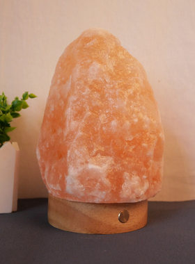 SuMai盐灯小夜灯喜马拉雅山矿盐灯充电台灯触开关水晶盐灯Salt