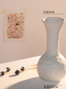 SuMai北欧ins素烧陶瓷花瓶干花民宿工作室插花餐桌咖啡馆摆件