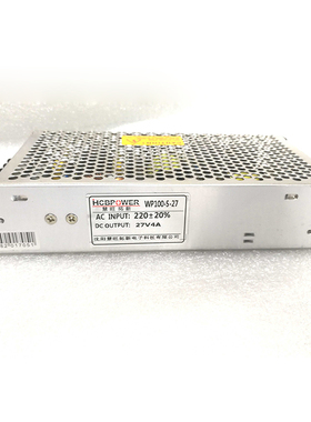 全新慧旺拓新WP100-S-27开关电源输出27V 4A工业消防电梯稳压电源