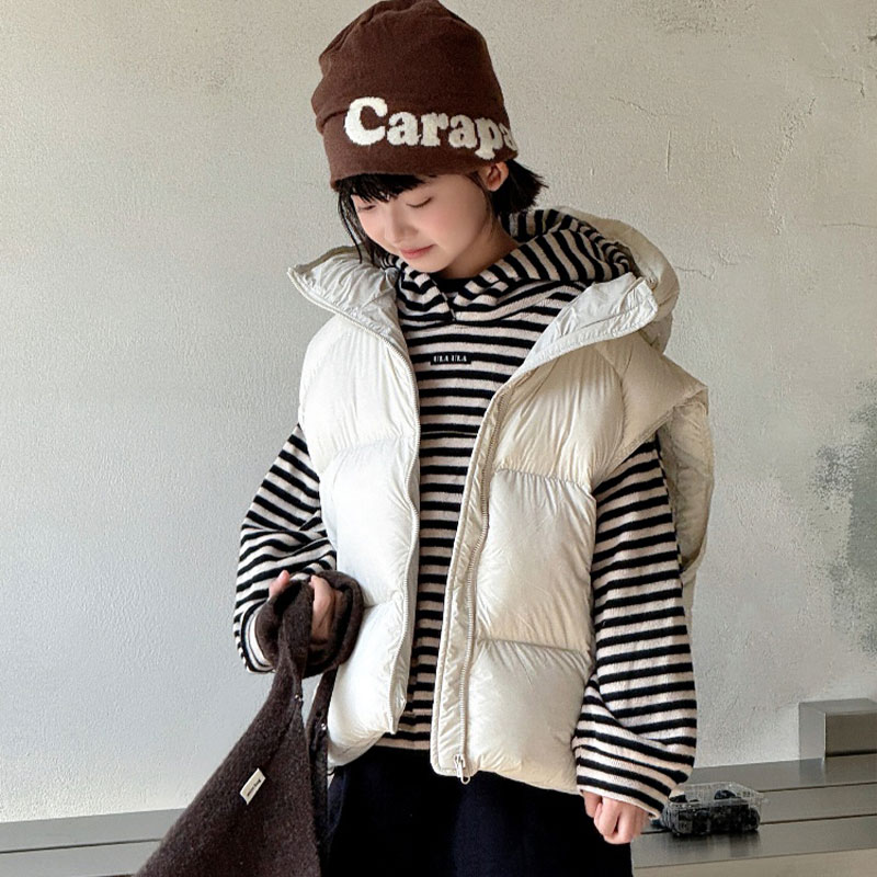 儿童羽绒马甲加厚洋气