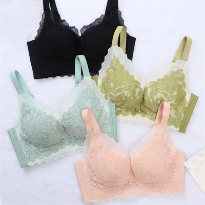 性感无钢圈莫代尔棉聚拢调整内衣