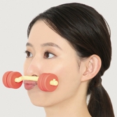 日本面部肌肉锻炼杠铃物理提拉嘴角紧致瘦脸法令纹苹果肌v脸神器