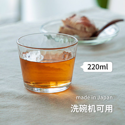 水波纹透明酒杯日式品茗杯