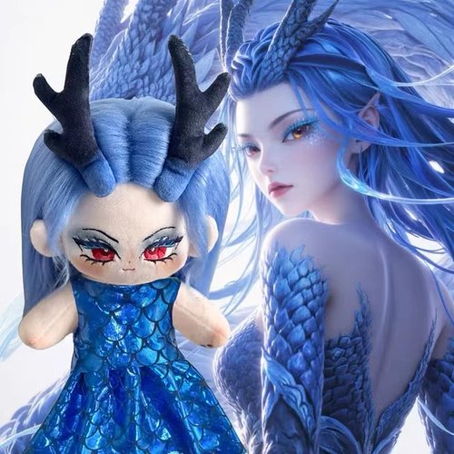 原创正版哪吒敖闰姑姑20cm棉花娃娃毛绒玩偶手办周边礼品物生日