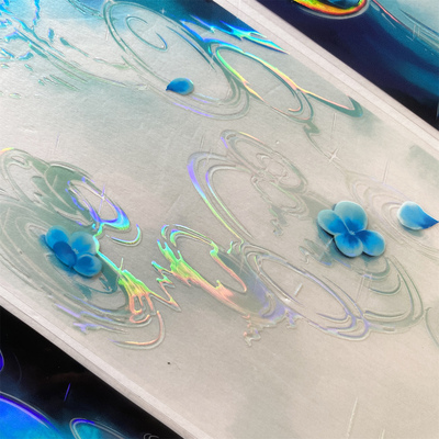 手帐分装胶带b35花饮清溪蓝风见幸山透明大造背景水面古风账流麻