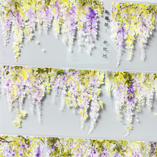 手帐分装胶带q81一帘幽梦江月令紫藤花PET古风素材账流麻贴纸咕卡