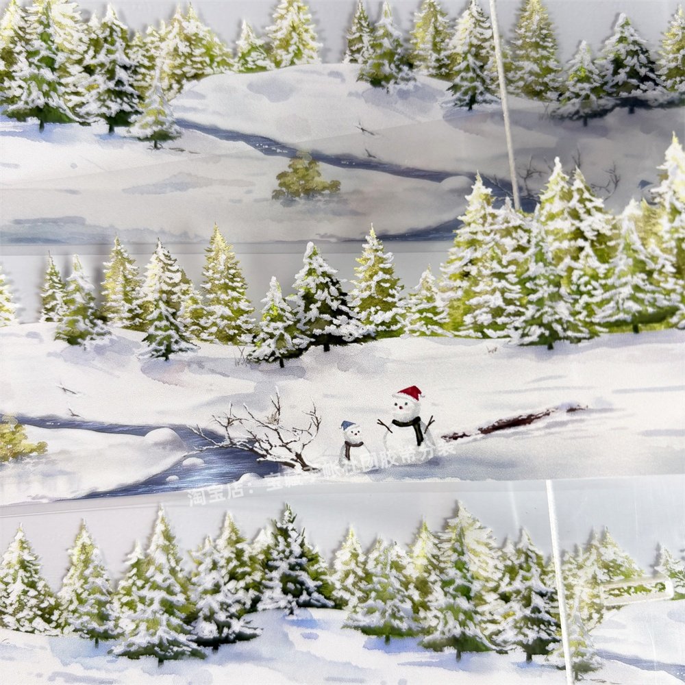 手帐分装胶带雪杉晴野景物志冬天野外枯树PET素材账流麻diy贴纸,文具电教/文化用品/商务用品,和纸胶带,淘宝优惠券,粉丝福利购,淘宝优惠卷