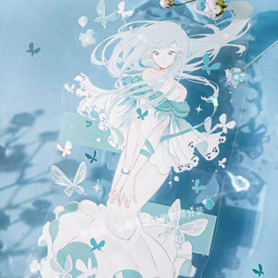 手帐分装 一抹青风见幸山人物PET素材账流麻diy贴纸 胶带b172她