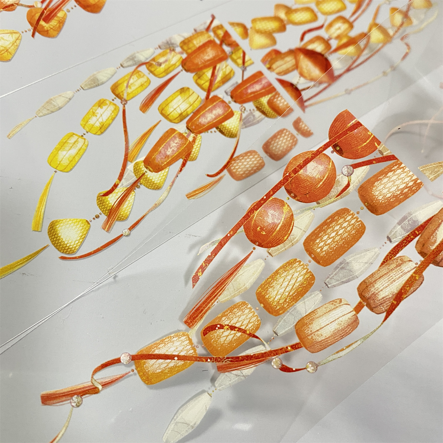 手帐分装胶带e82张灯结彩PET装饰zero灯笼夜景古风素材账流麻贴纸