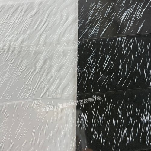 手帐分装胶带大到小雨江月令天气细雨古风PET素材账流麻贴纸咕卡