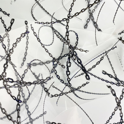 手帐分装胶带q91锁链zero链条基础百搭造景PET古风素材账diy贴纸