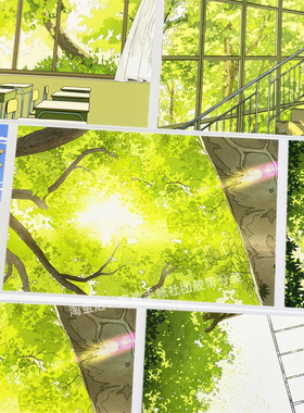 手帐分装胶带x43盛夏光年小隐于野校园风教室PET素材账手机壳贴纸