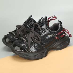 2025冬季新款大码女鞋41到43时尚运动休闲老爹鞋加绒保暖大号